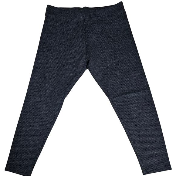 Lou and Grey Stretchy Pull On Pants Leggings Black Gray Large - Picture 2 of 10